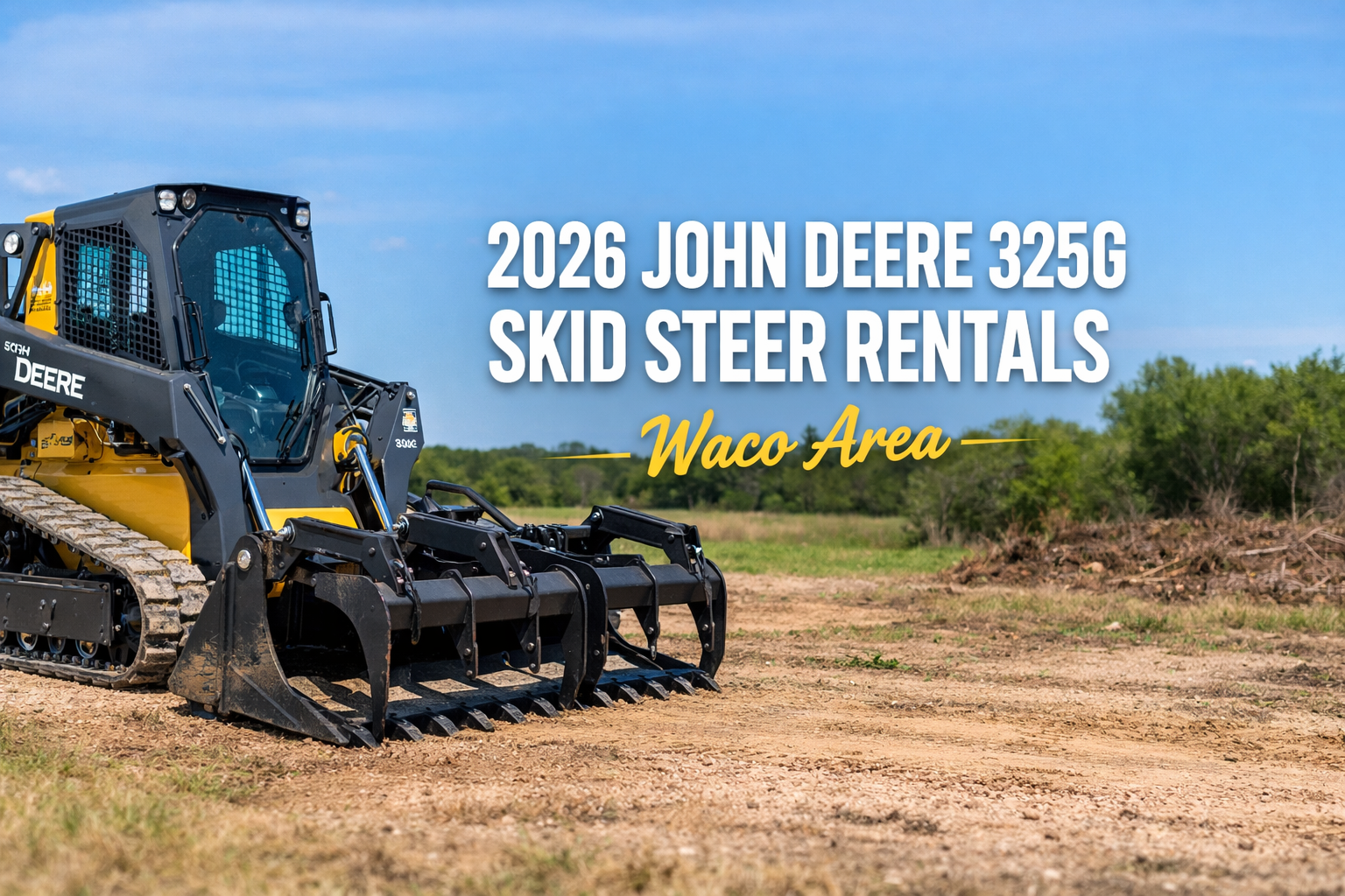 2026 John Deere 325G compact track loader for rent near Waco